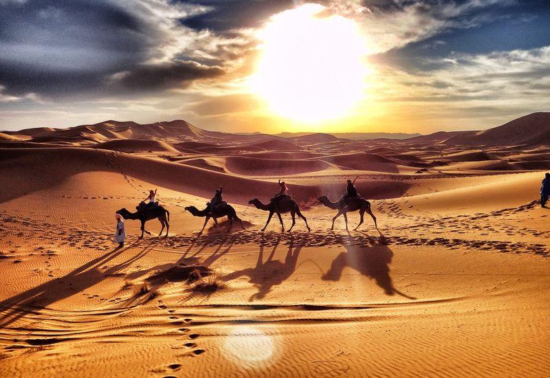 Camel Trekking and Exploring Merzouga Sahara Desert
